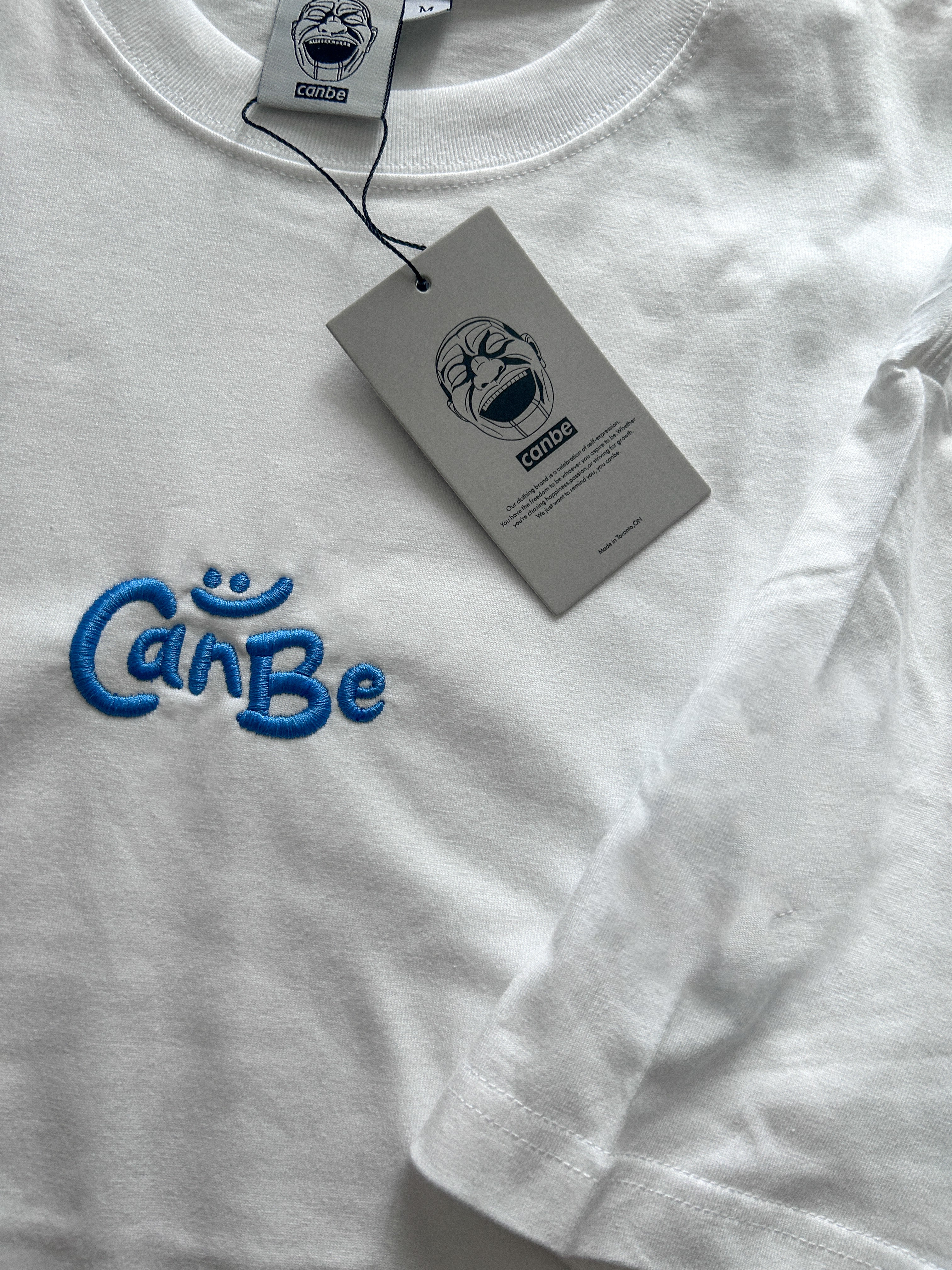 Embroidered Logo T-Shirt - Crisp White