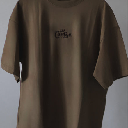 Embroidered Logo T-Shirt - Earth Brown